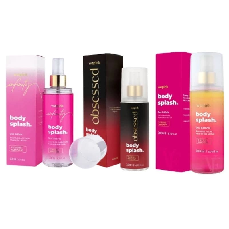 Body Splash Wepink VF Clássico, Obsessed e Infinity Desodorante 200ml Da Virgínia |Wepink | 2° Réplica