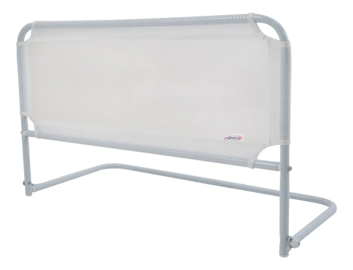 Grade Para Proteção De Cama Simples Dobrável Branca Ninos Cor Branco Liso