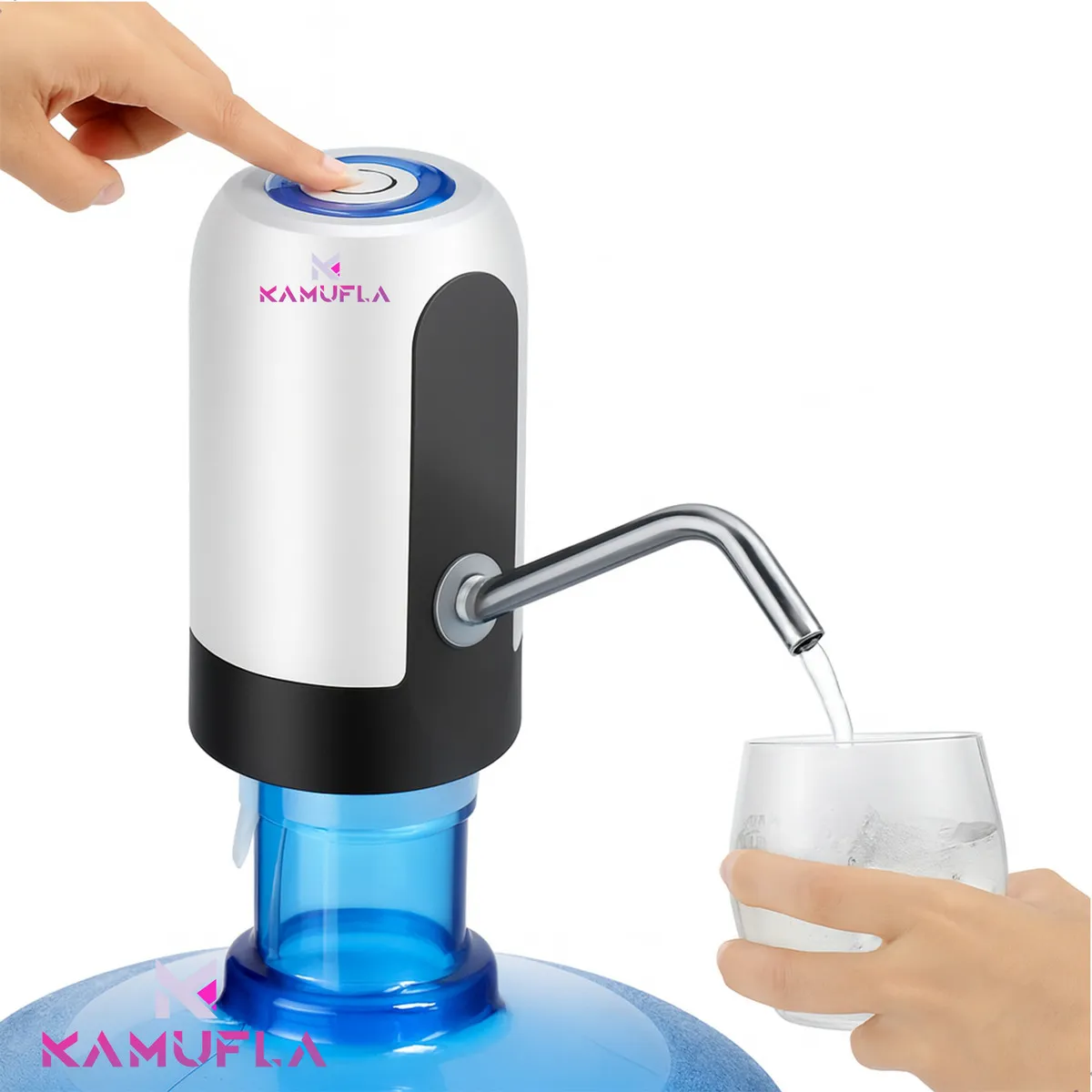 Bomba Elétrica Filtro Bebedouro De Garrafões Galão D Água Marca: KAMUFLA