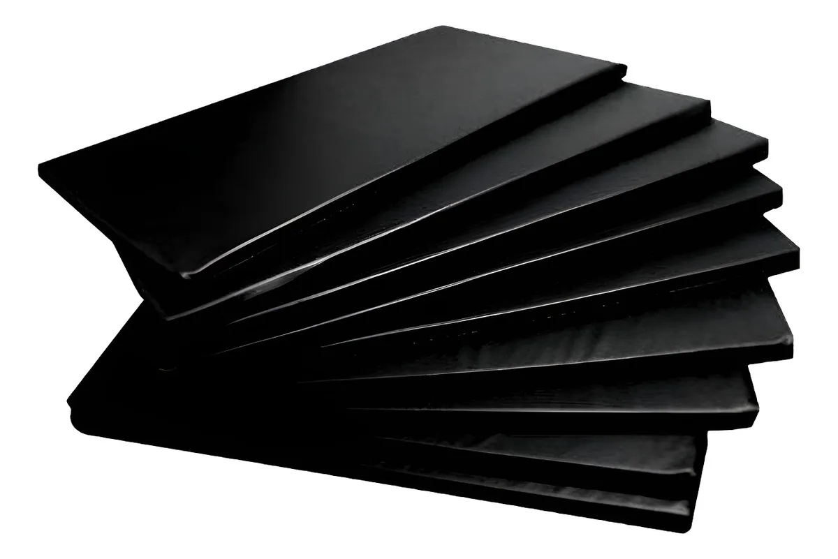 Colchonete 90x40x3 Academia Impermeável Fit Yoga Ginastica Preto