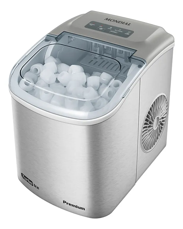 Máquina de Gelo Turbo Ice Premium, Mondial, 120W - MG-12-GI